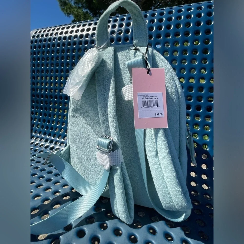 Juicy Couture Backpack,Juicy Couture Mint Backpack with Rhinestones.